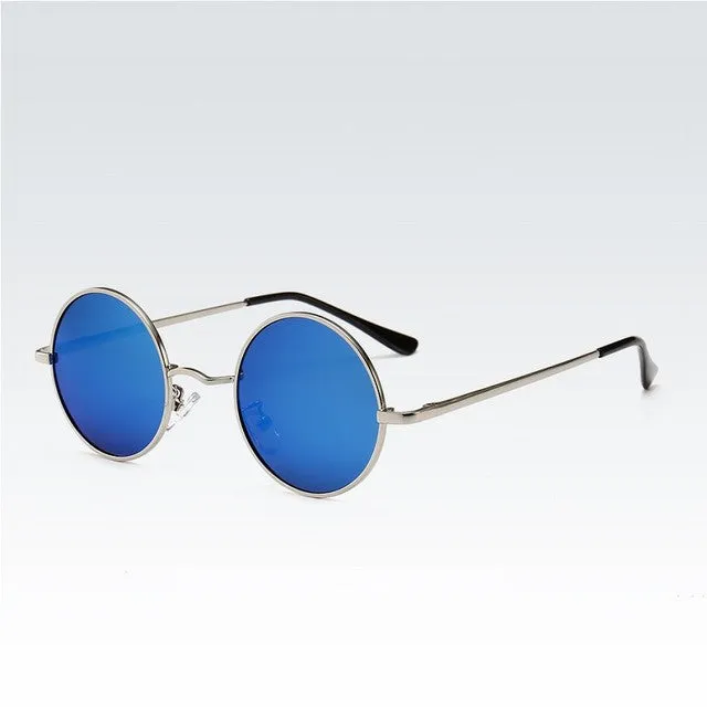Round Frame Men Retro Sunglasses