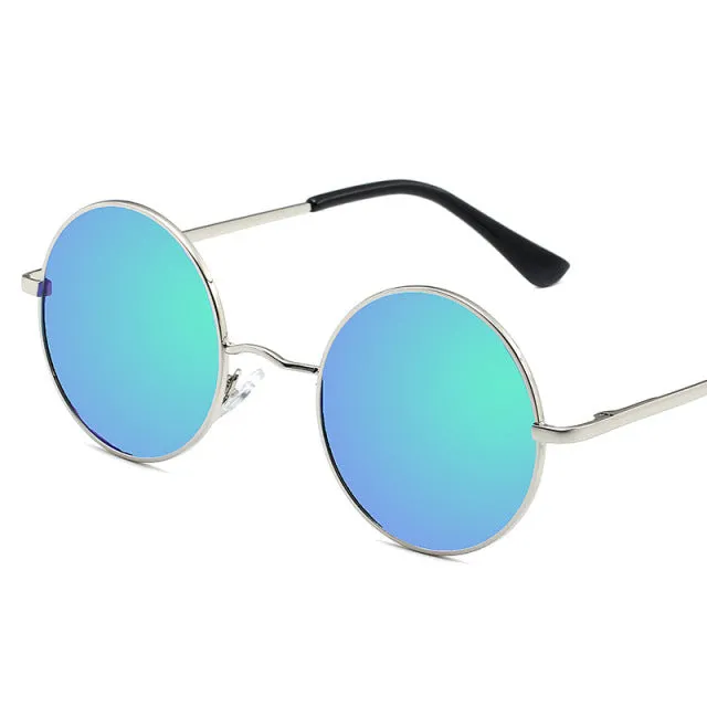 Round Frame Men Retro Sunglasses