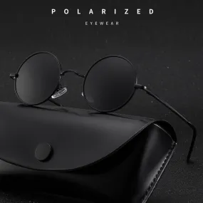 Round Frame Men Retro Sunglasses