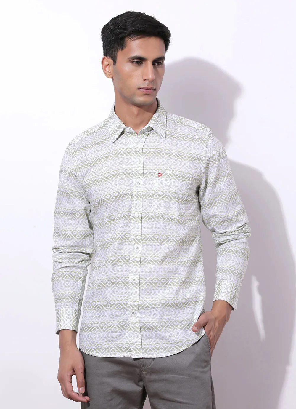 Sage Green Geometric