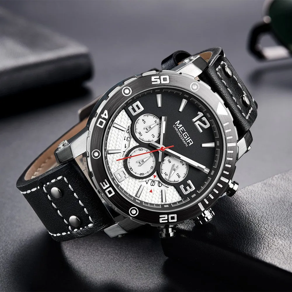 Sidiou Group Men Watch Leather Band  Quartz Movement  Watch Male Watch  Casual Watch