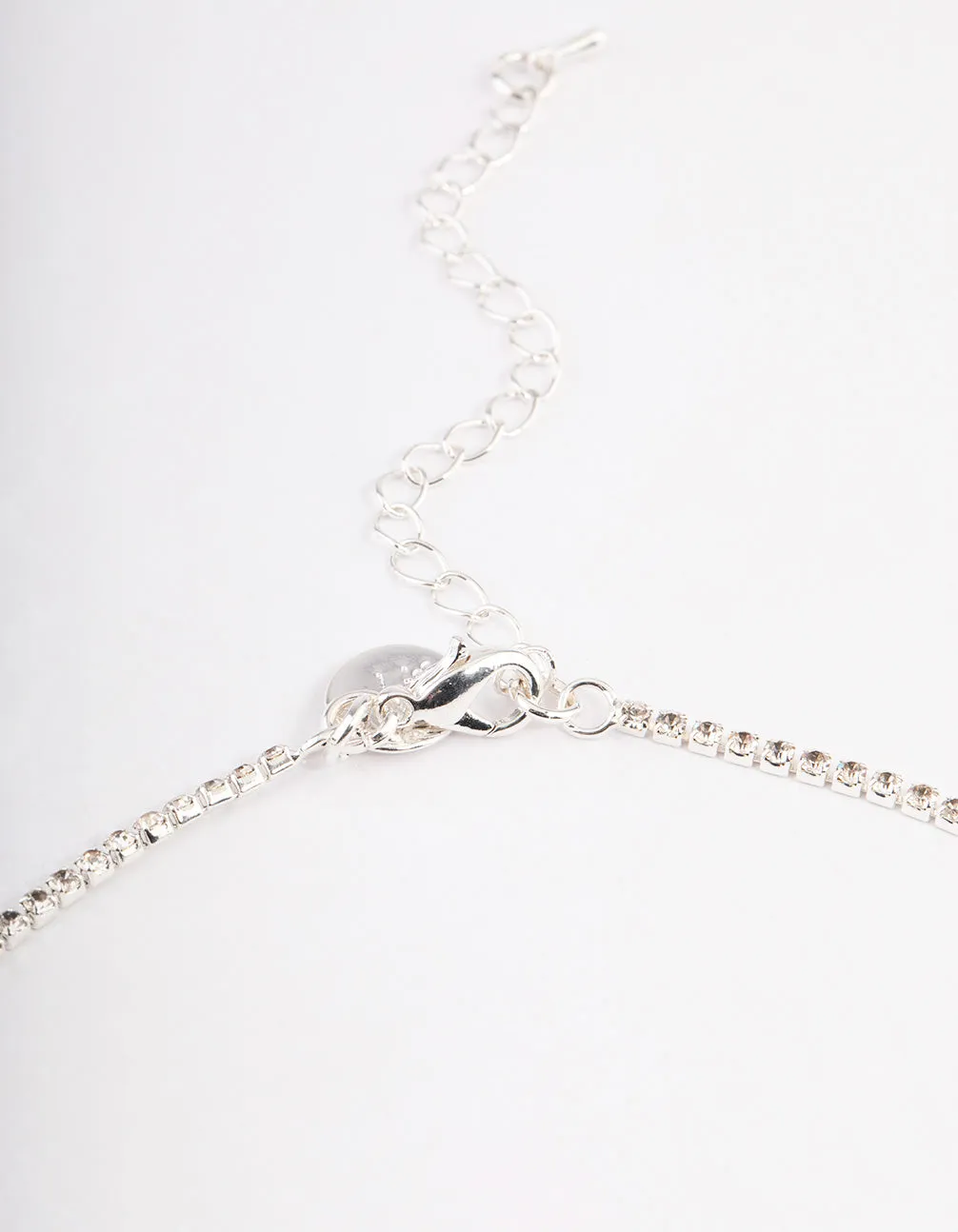 Silver Wavy Fringe Cupchain Necklace
