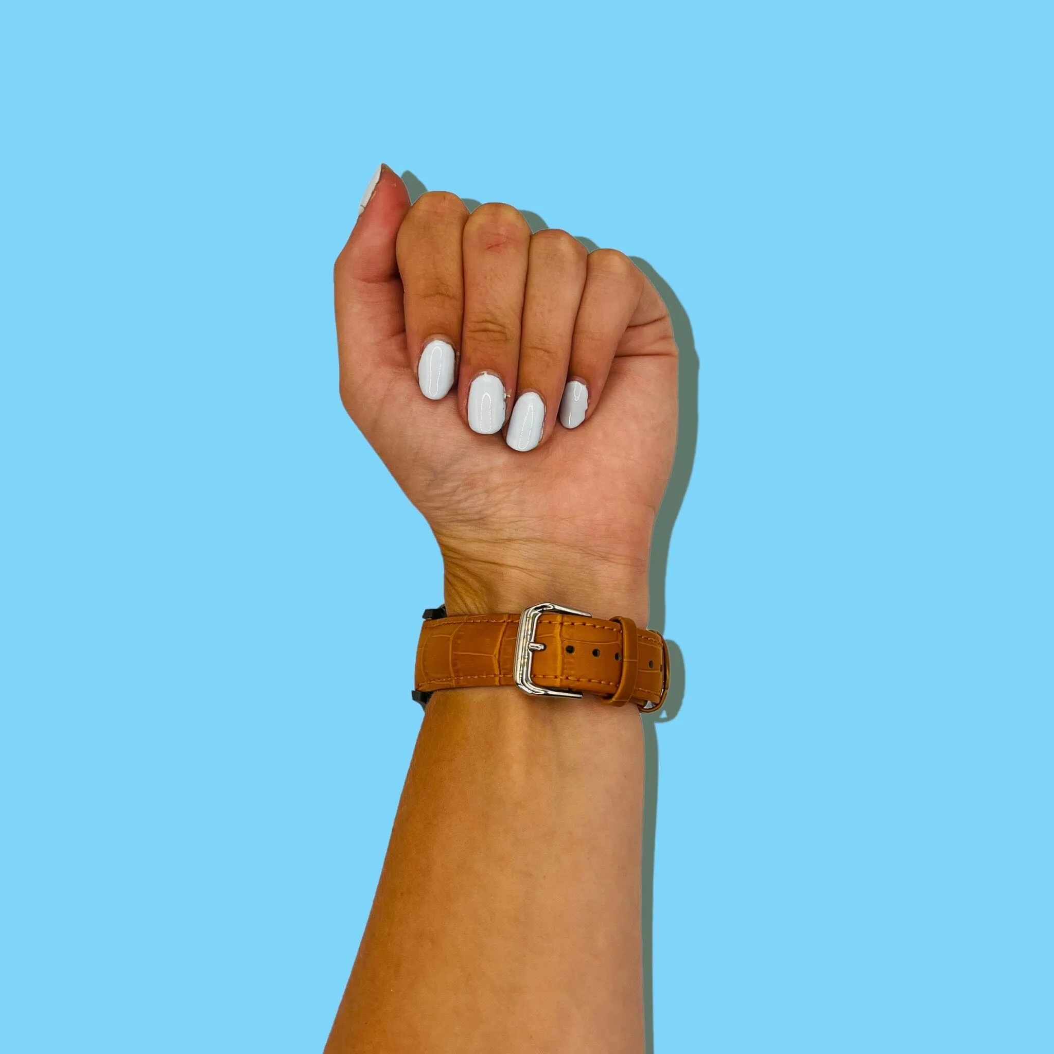 Snakeskin Leather Watch Straps Compatible with the Garmin Active S