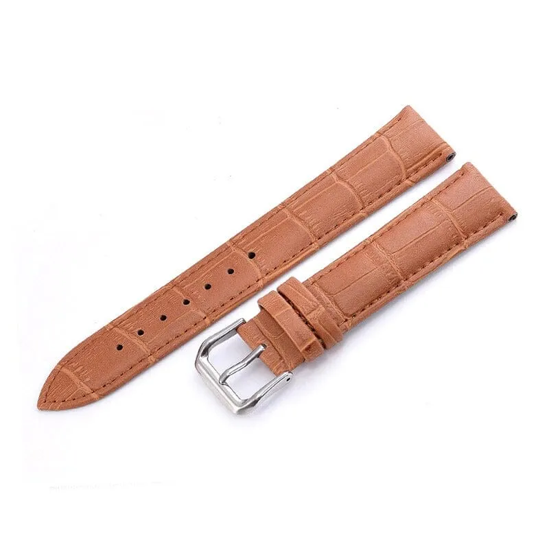 Snakeskin Leather Watch Straps Compatible with the Garmin Forerunner 165