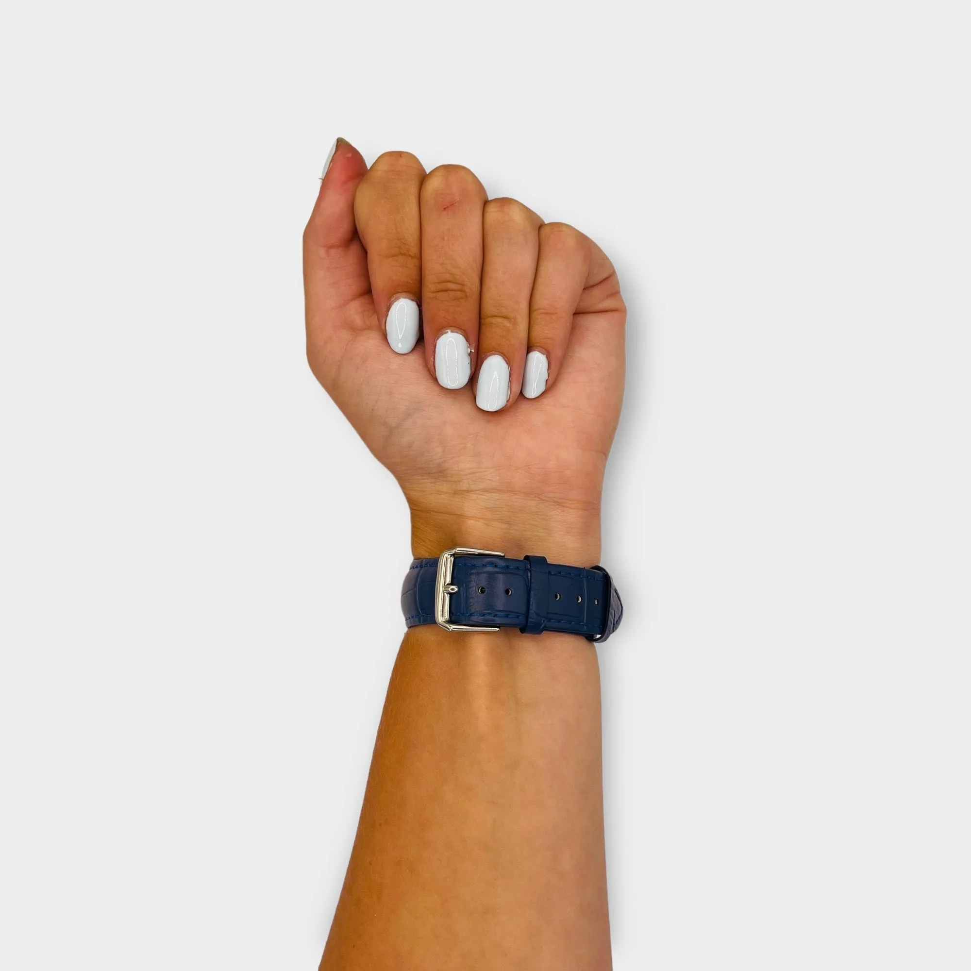 Snakeskin Leather Watch Straps Compatible with the Garmin Forerunner 265