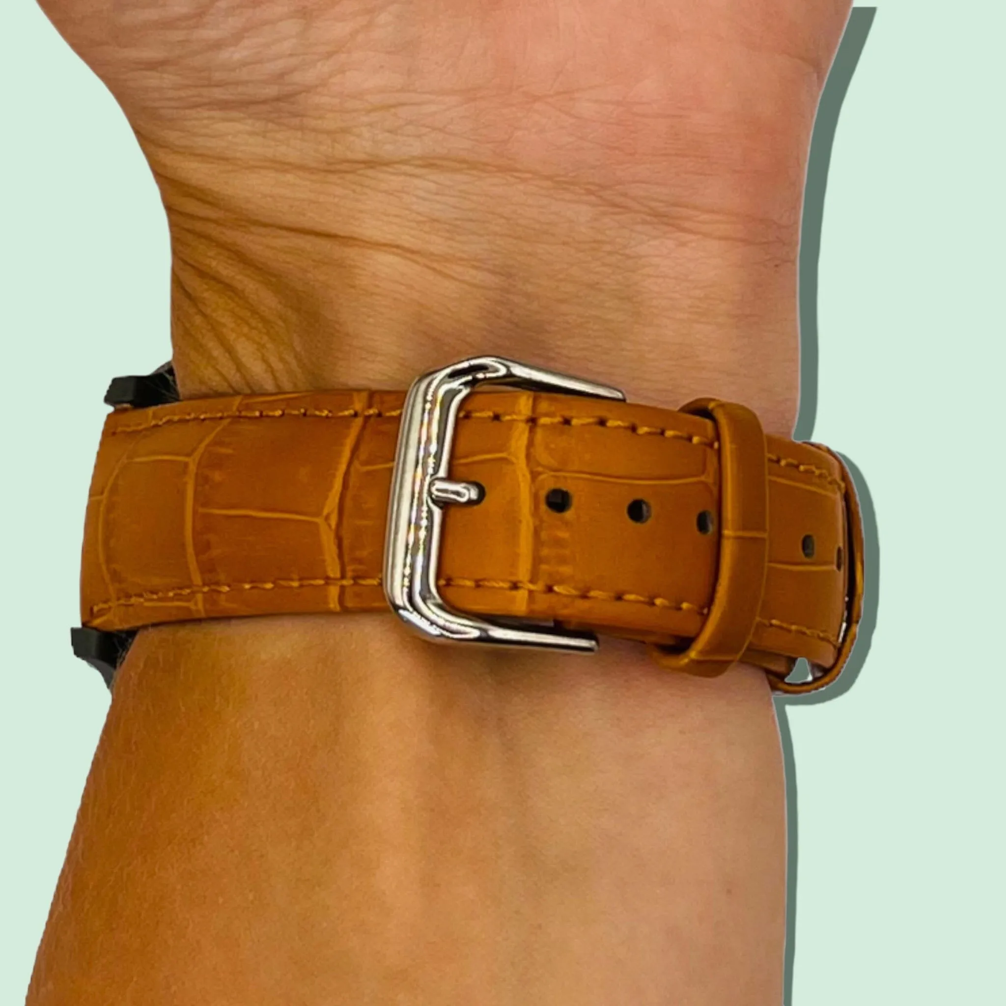 Snakeskin Leather Watch Straps Compatible with the Huawei Watch GT2 46mm