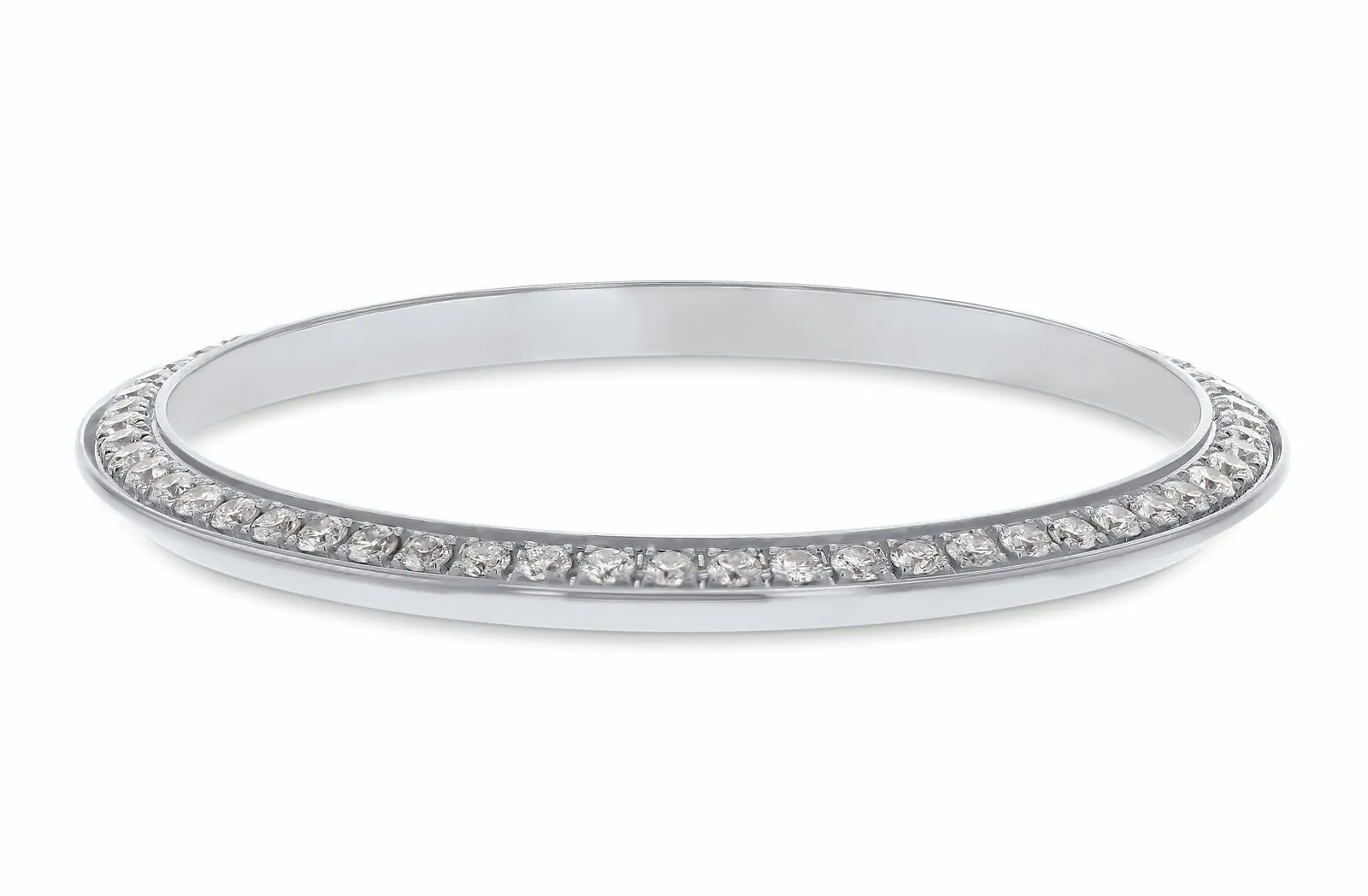 STAINLESS STEEL .90CT DIAMOND BEZEL FOR ROLEX DATE 15000, 15010, 15200, 15210