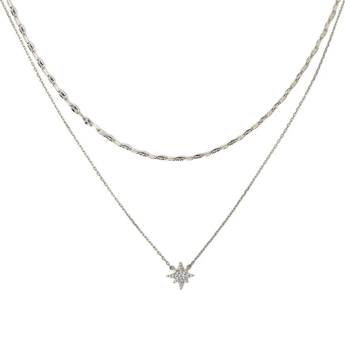 Stella Dangle Crystal Layered Trio