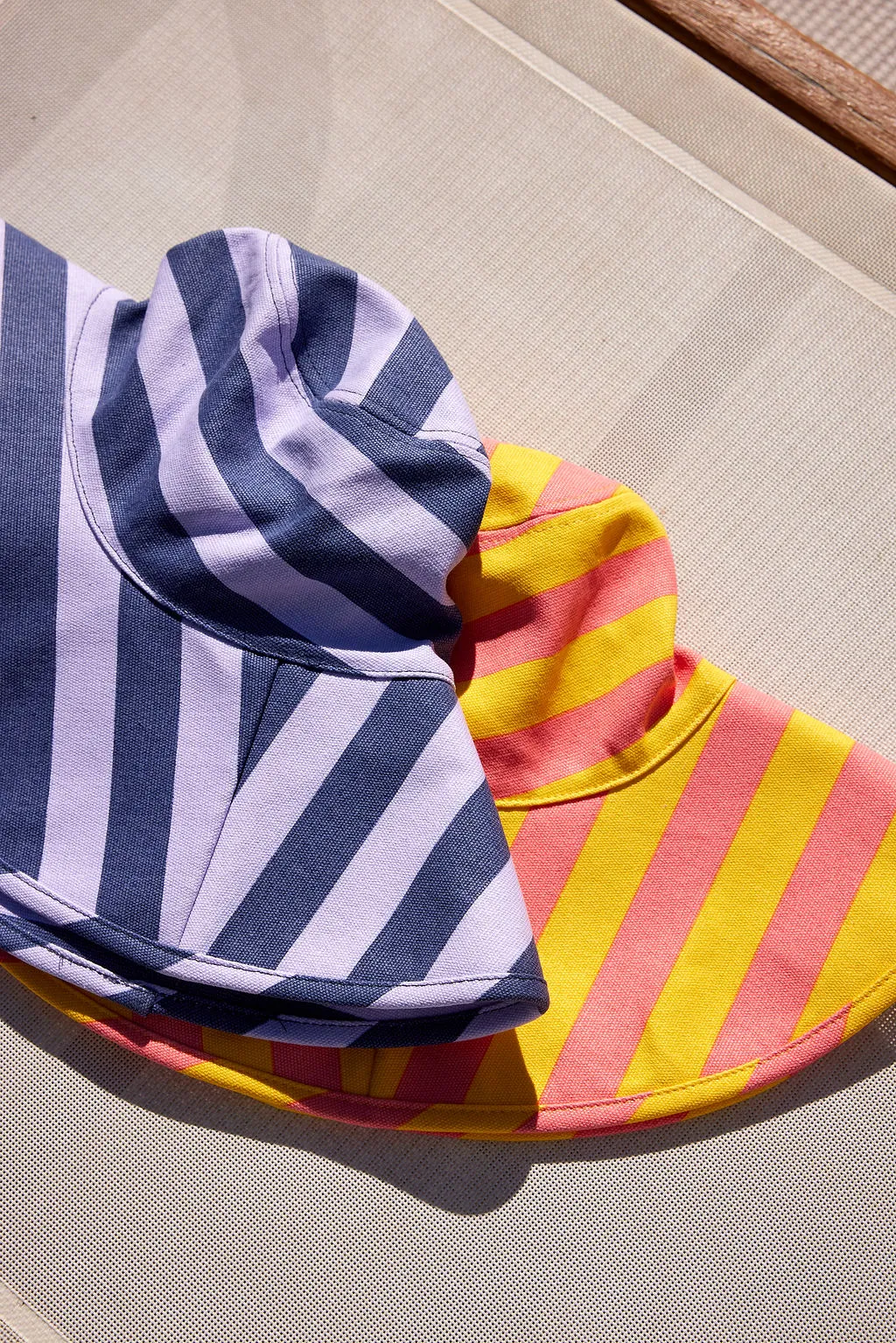 Striped Canvas Sunhat