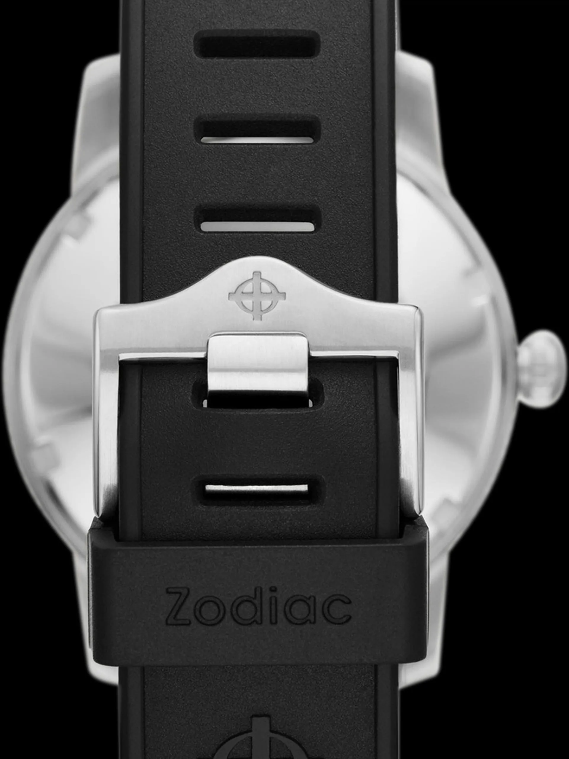 Super Sea Wolf 53 Skin (Ref. ZO9212) Black W/ Black Rubber Strap