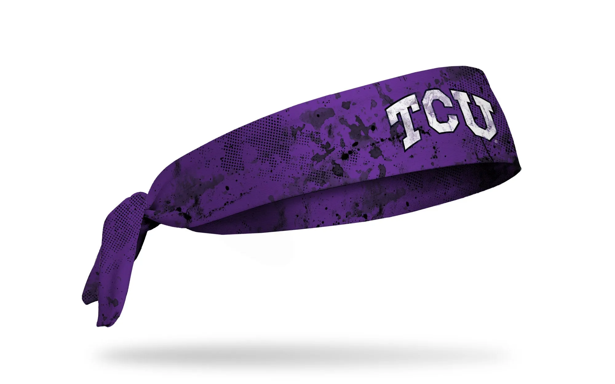 TCU: Grunge Purple Tie Headband