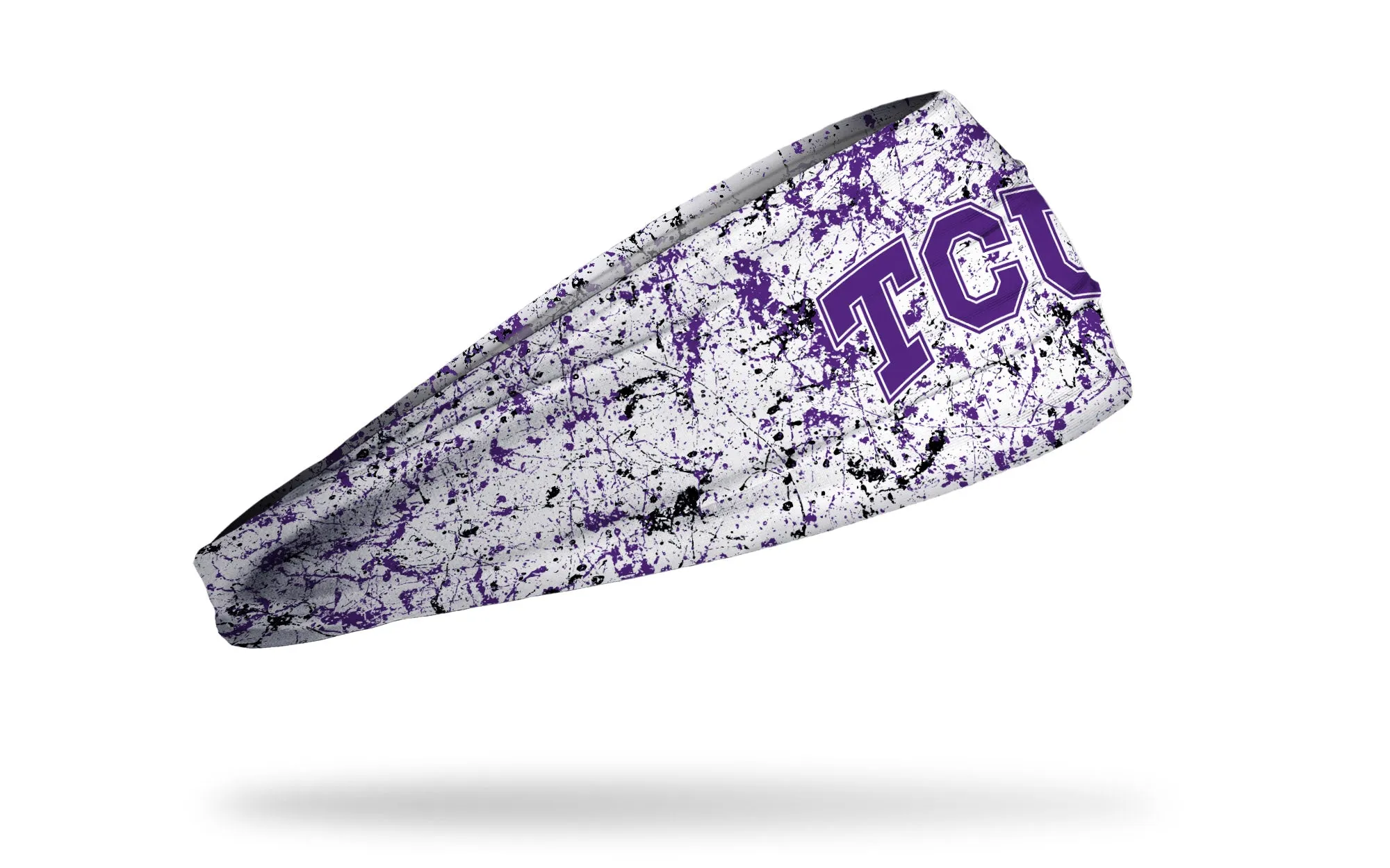 TCU: Splatter White Headband
