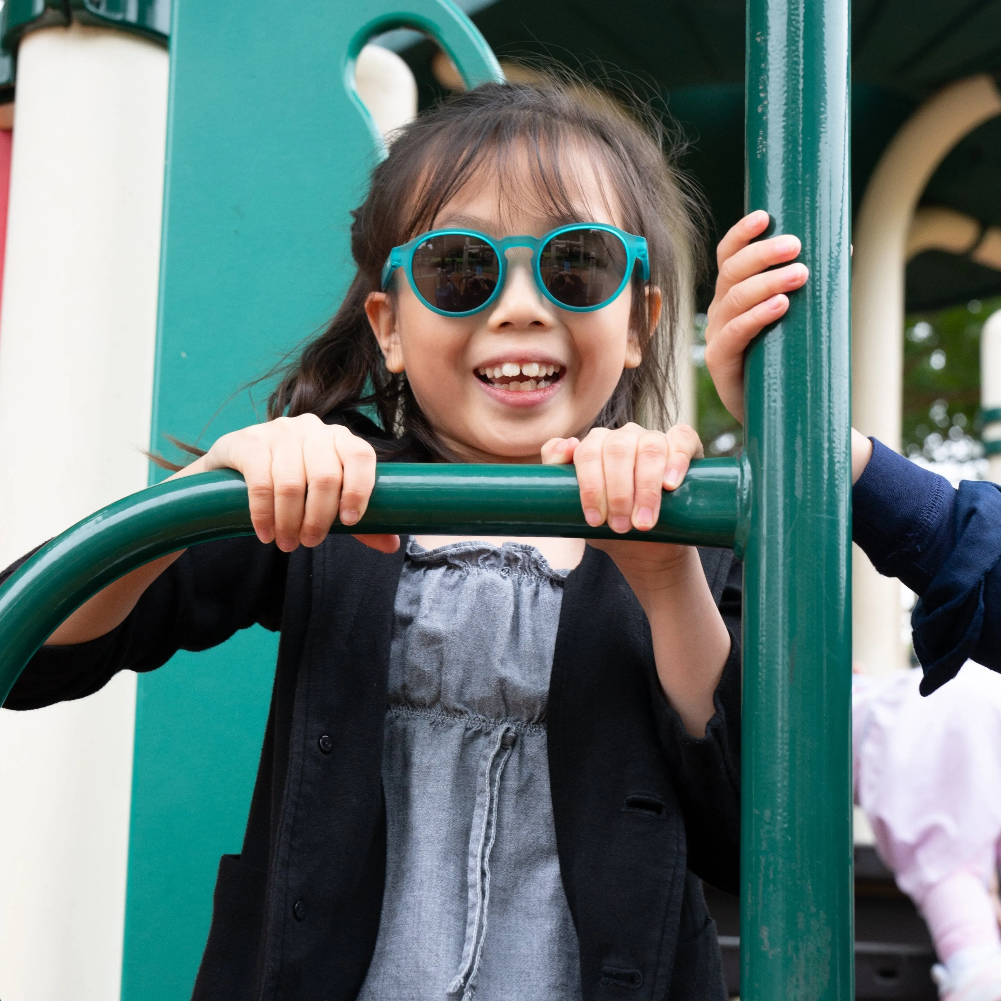 Teal Me About It - Teal Round Frame Sunglasses for Kids