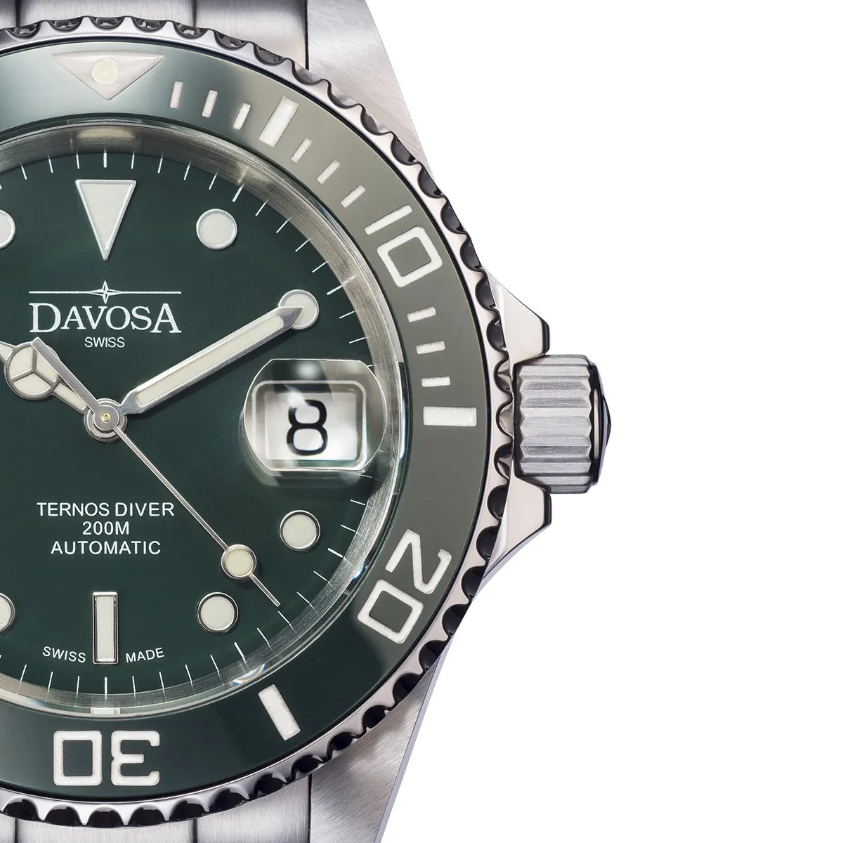 Ternos Ceramic Automatic 200m Green Diving Watch 16155570