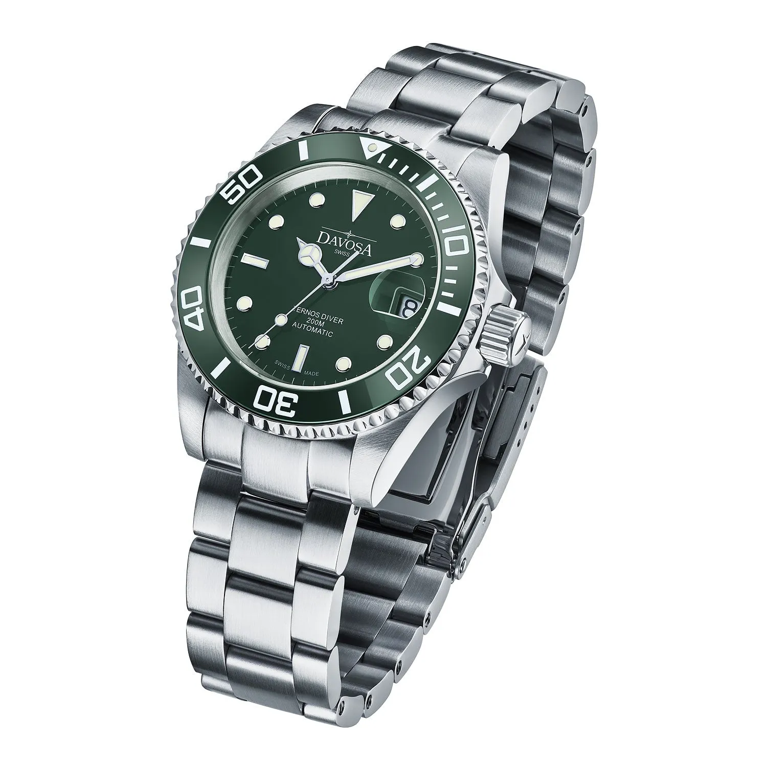Ternos Ceramic Automatic 200m Green Diving Watch 16155570