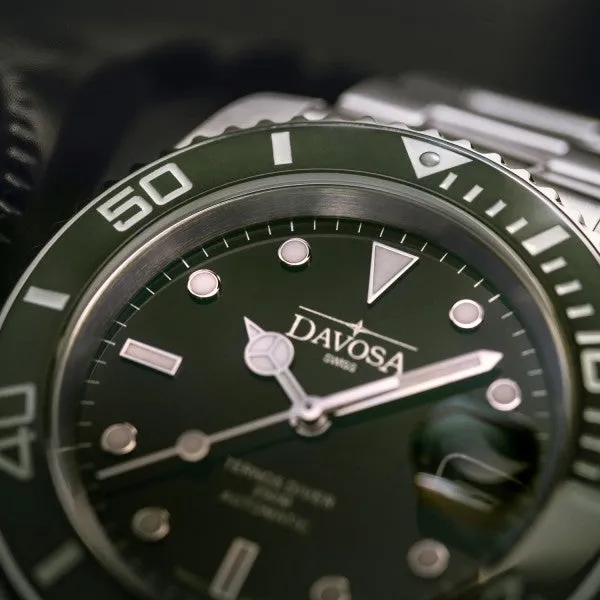 Ternos Ceramic Automatic 200m Green Diving Watch 16155570
