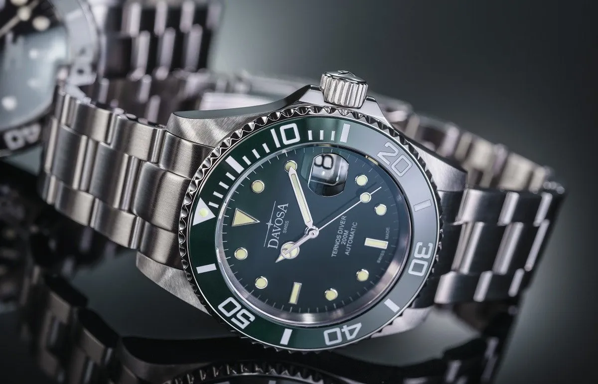 Ternos Ceramic Automatic 200m Green Diving Watch 16155570