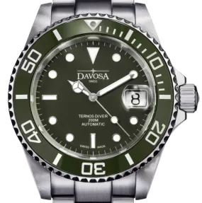 Ternos Ceramic Automatic 200m Green Diving Watch 16155570