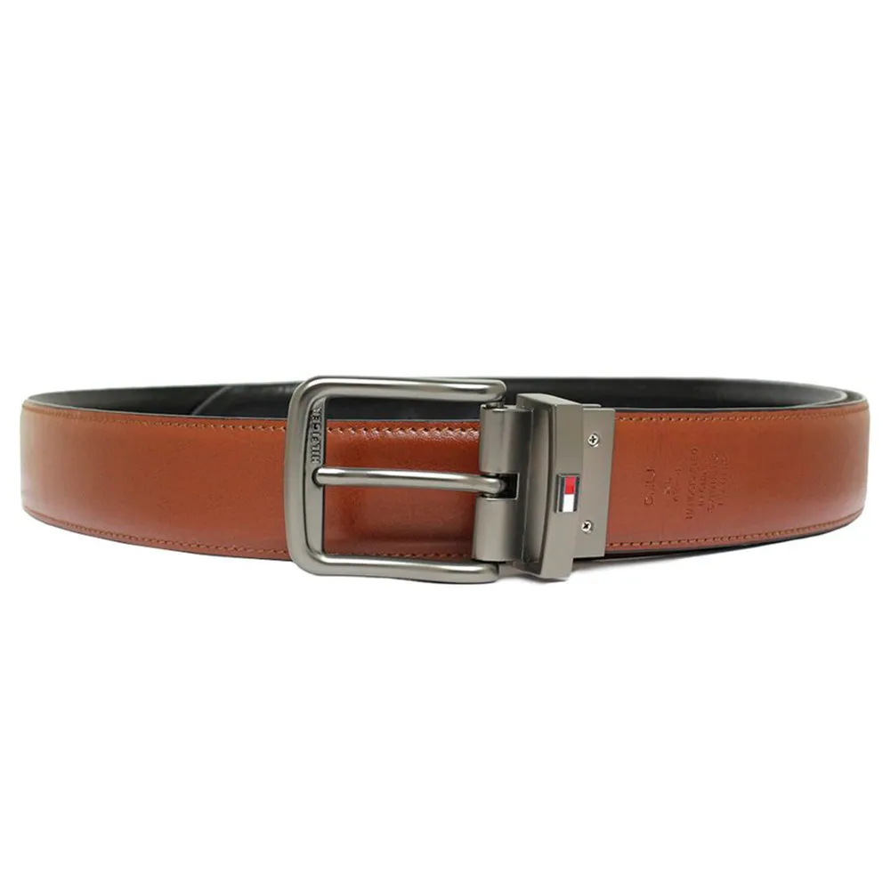 Tommy Hilfiger Men's Belt Premium Leather Edge Casual Reversible 11TL01XZ33