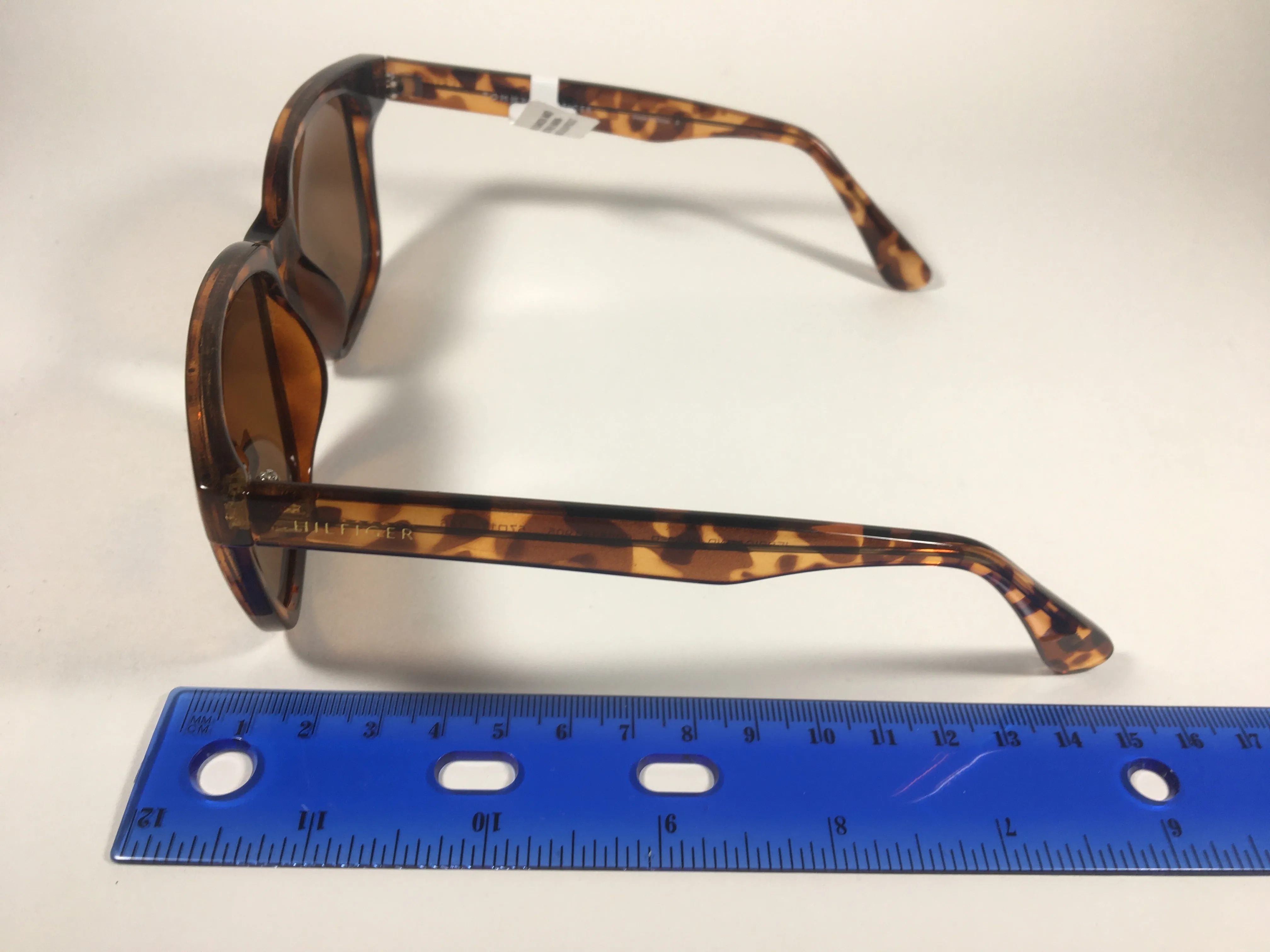 Tommy Hilfiger Polarized Jessica Square Sunglasses Brown Tortoise Frame Brown Lenses WP OL506P