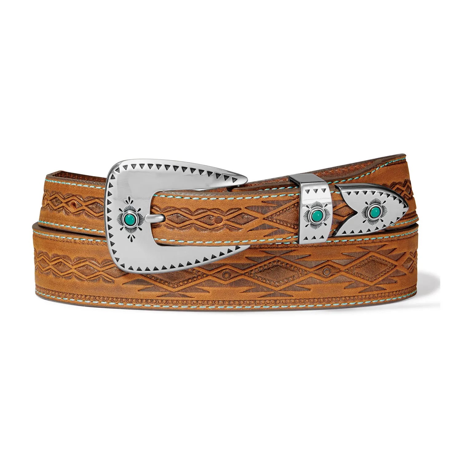 Tony Lama Ladies Dakota Brown Leather Belt C51299