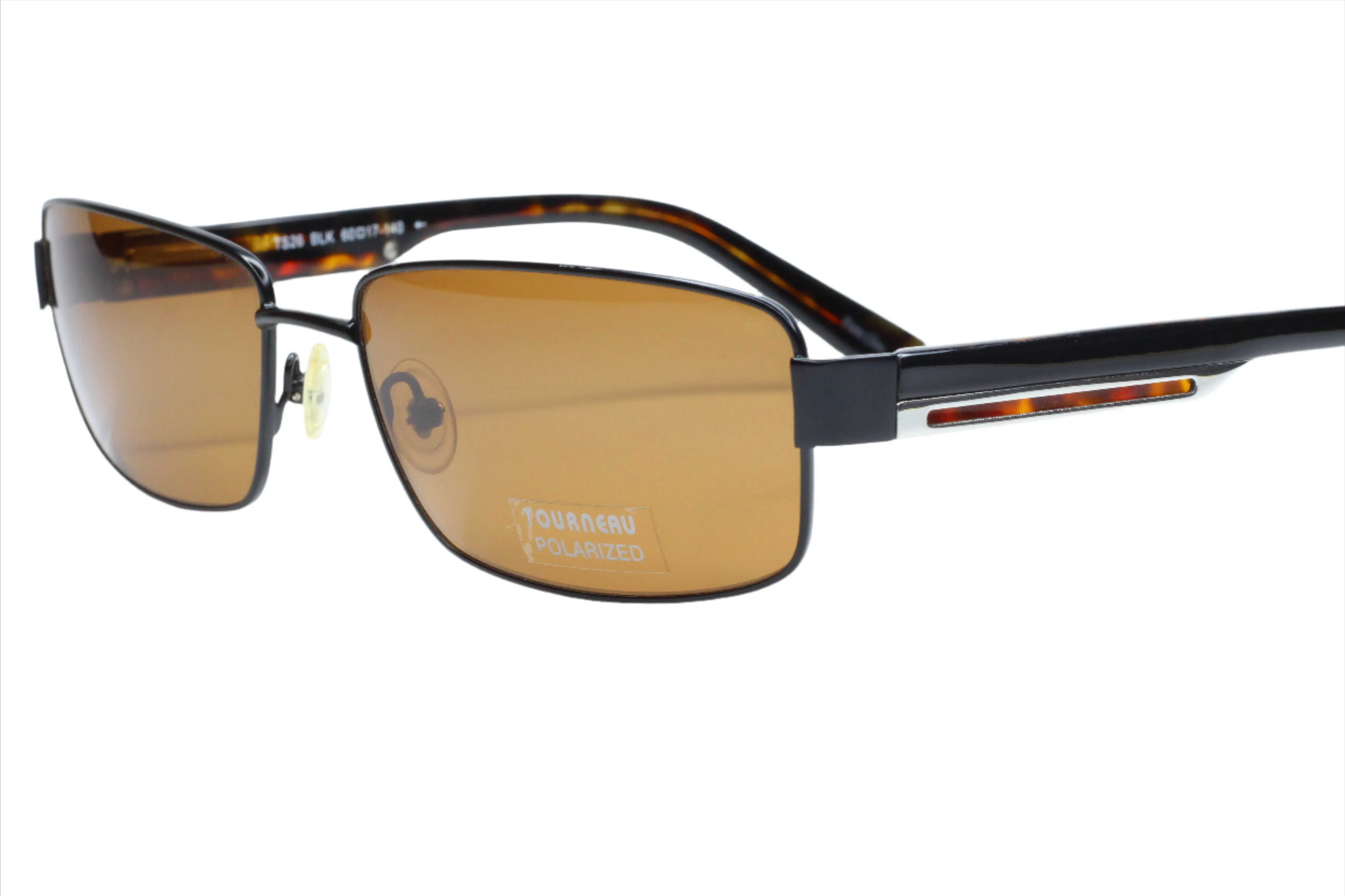 Tourneau TS26 Black Tortoise Polarized Lens Designer Sunglasses -Ma