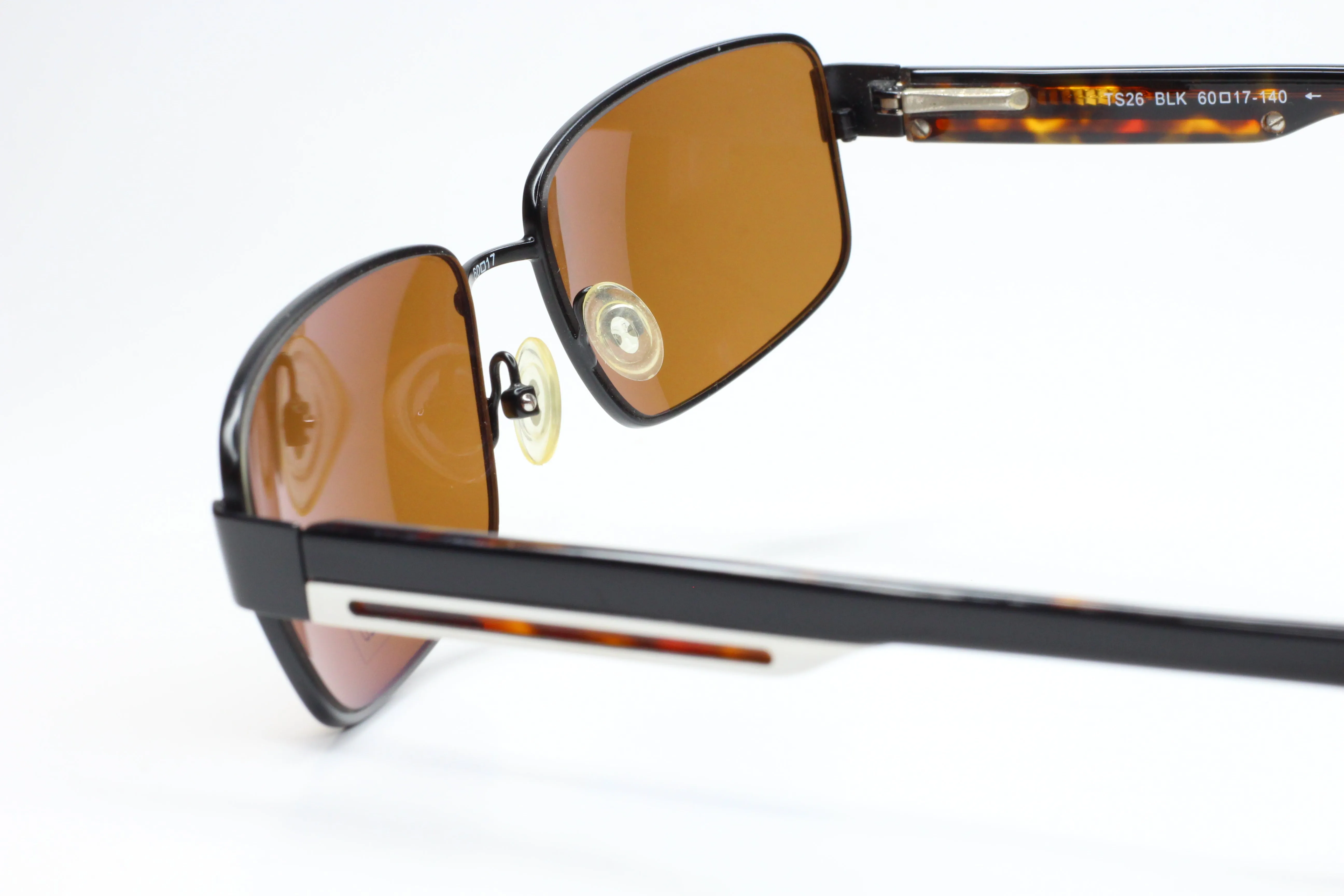 Tourneau TS26 Black Tortoise Polarized Lens Designer Sunglasses -Ma