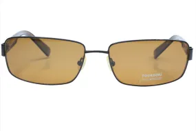 Tourneau TS26 Black Tortoise Polarized Lens Designer Sunglasses -Ma