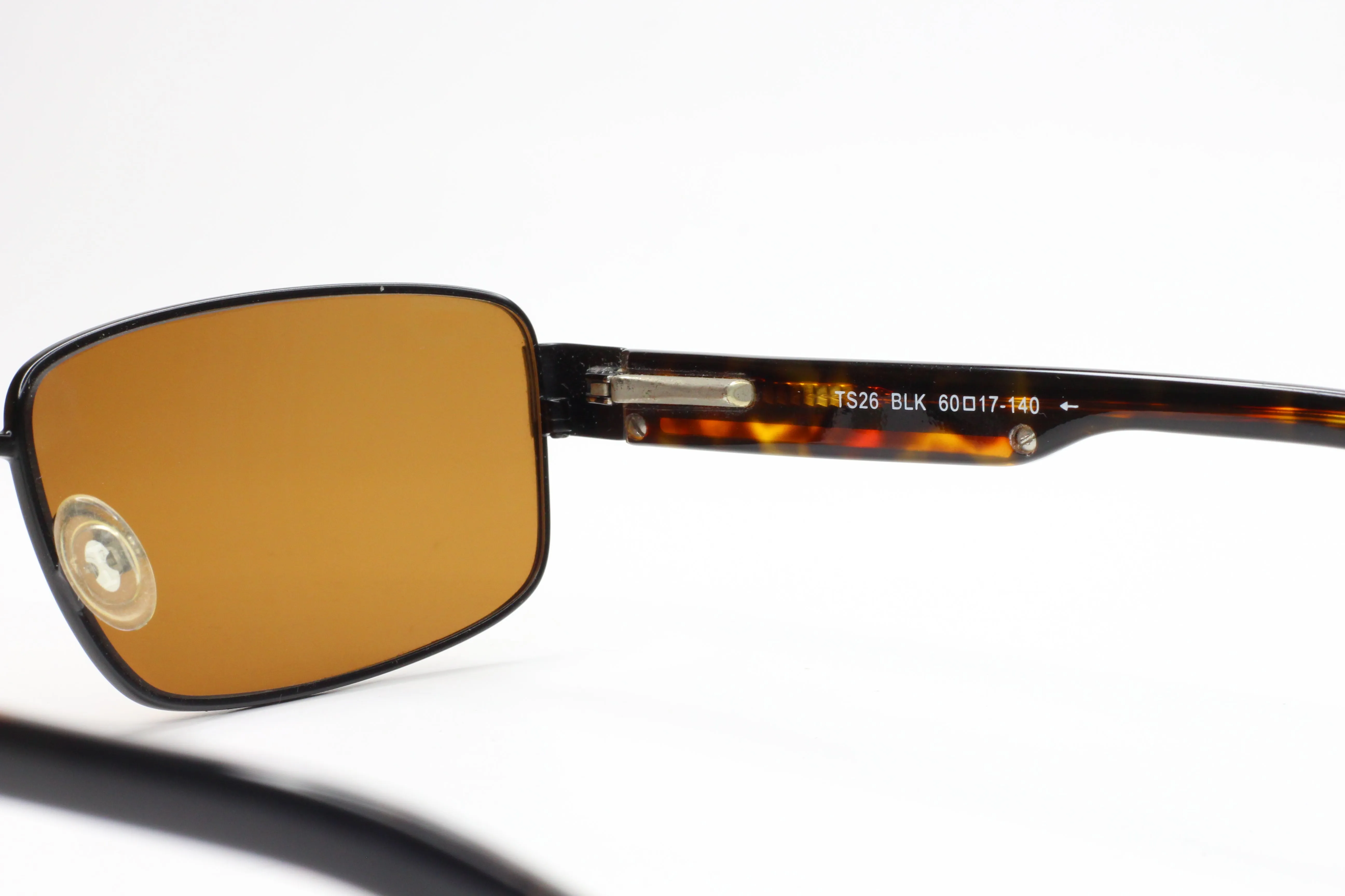 Tourneau TS26 Black Tortoise Polarized Lens Designer Sunglasses -Ma
