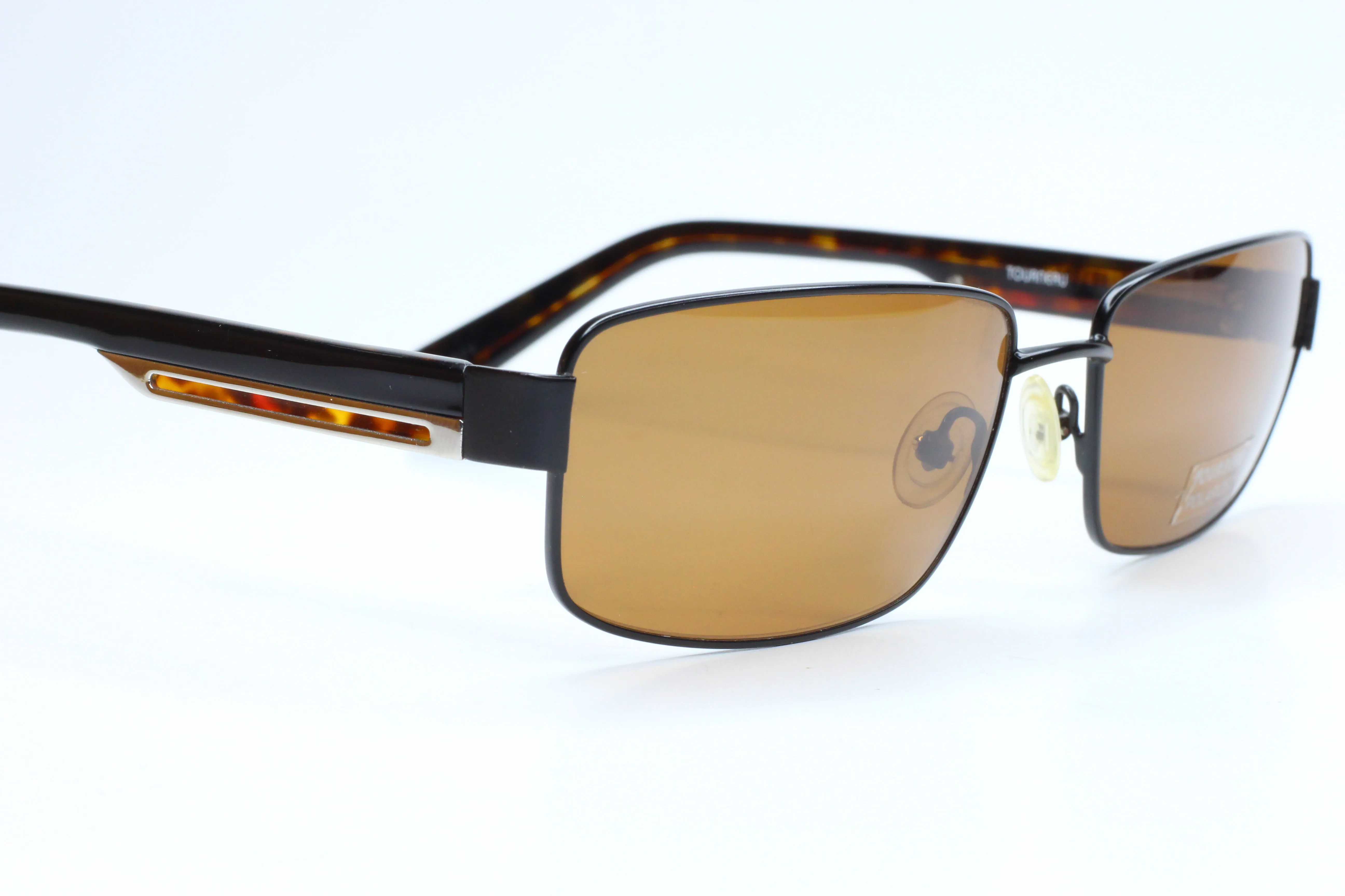 Tourneau TS26 Black Tortoise Polarized Lens Designer Sunglasses -Ma