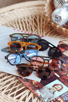Two Toned Double Beam Sunglasses