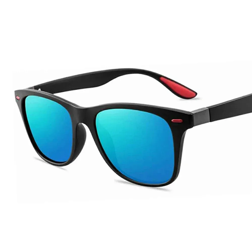 Unisex Retro Square UV400 Polarized Sunglasses