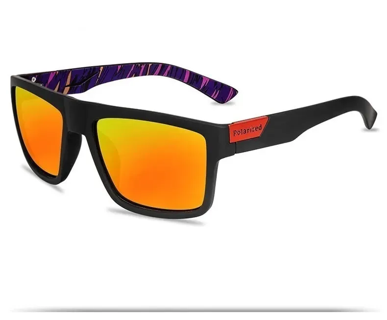 Unisex Square Polaroid Sunglasses Vintage Retro Style for Women Men