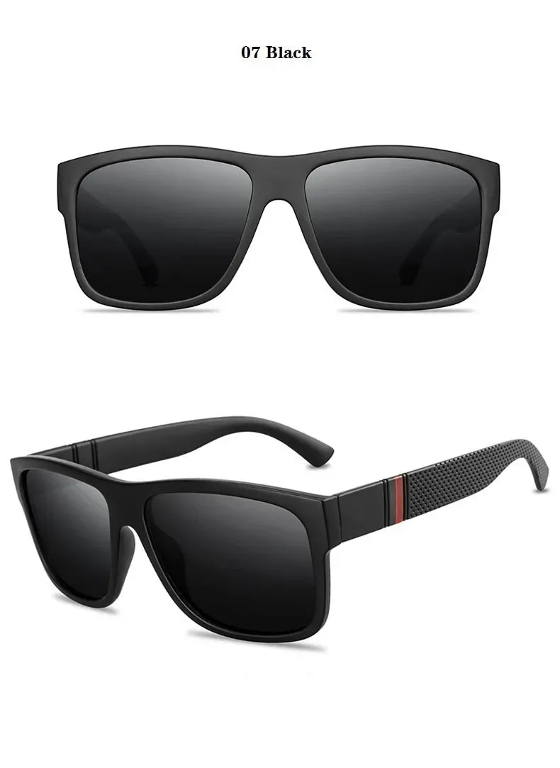 Unisex Square Polaroid Sunglasses Vintage Retro Style for Women Men