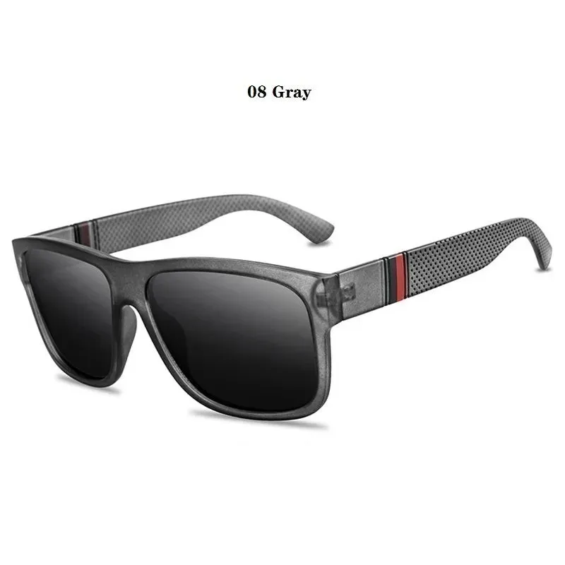 Unisex Square Polaroid Sunglasses Vintage Retro Style for Women Men