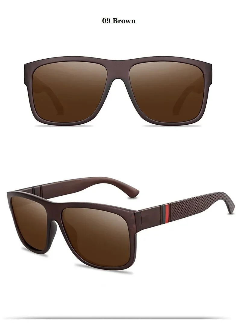 Unisex Square Polaroid Sunglasses Vintage Retro Style for Women Men