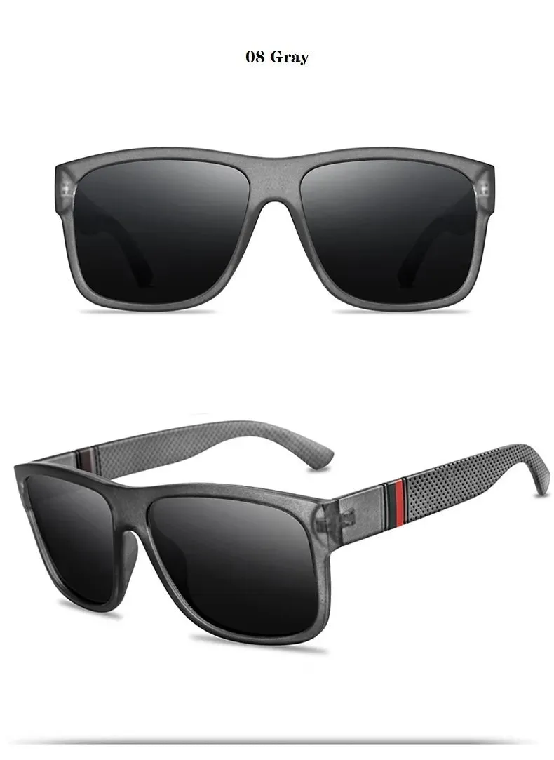 Unisex Square Polaroid Sunglasses Vintage Retro Style for Women Men