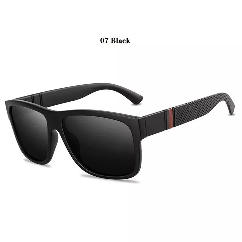 Unisex Square Polaroid Sunglasses Vintage Retro Style for Women Men