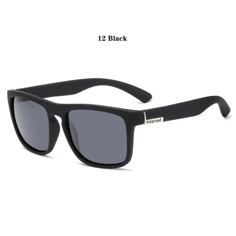 Unisex Square Polaroid Sunglasses Vintage Retro Style for Women Men