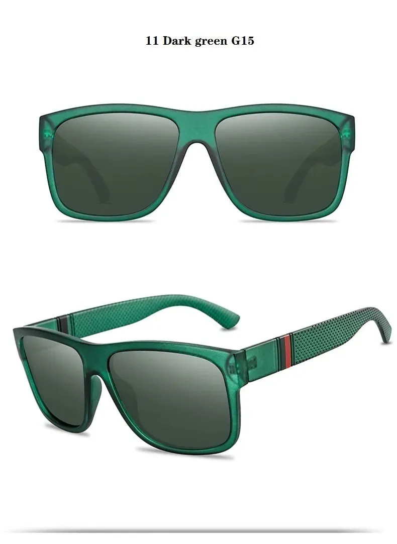 Unisex Square Polaroid Sunglasses Vintage Retro Style for Women Men