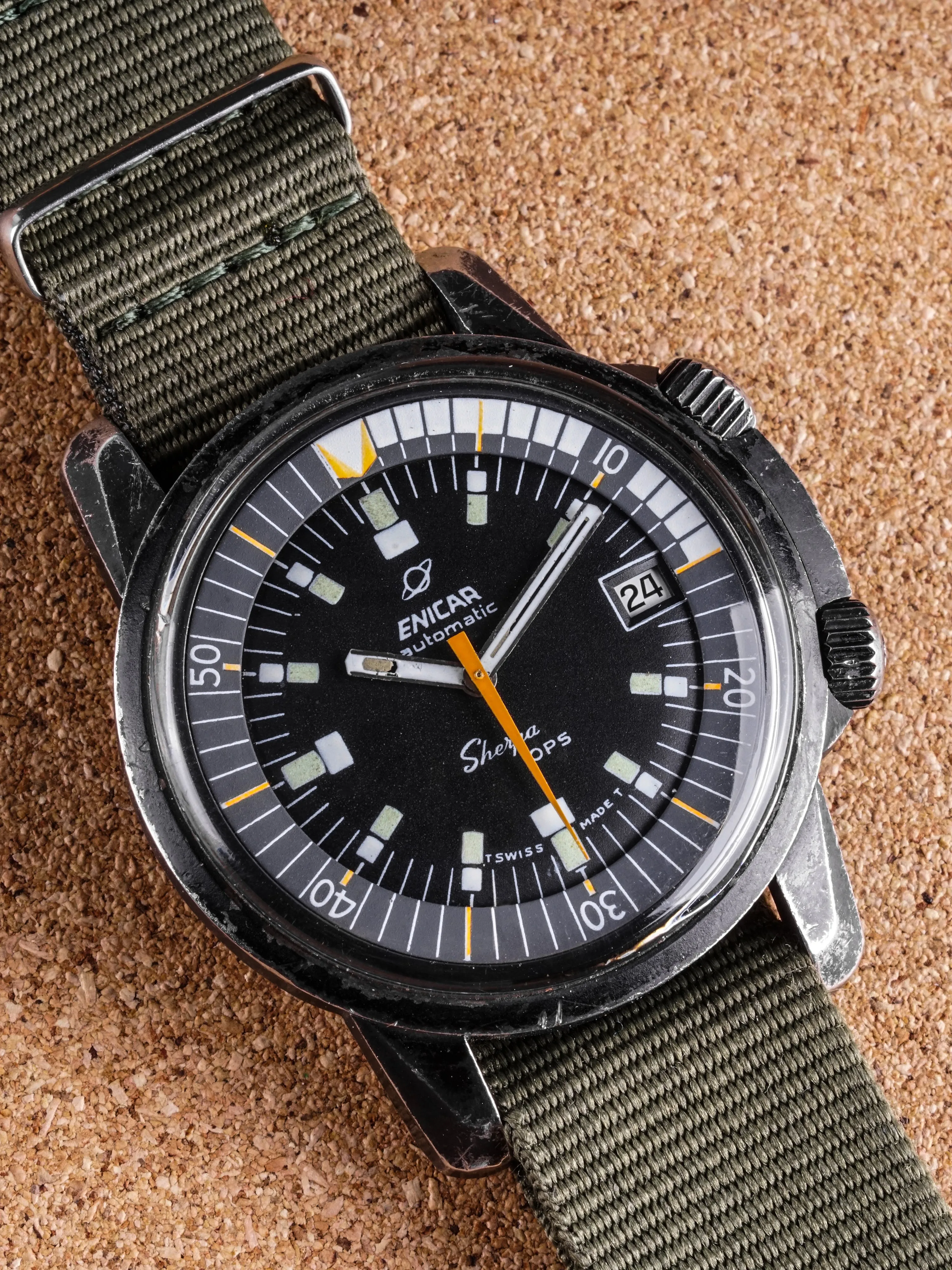*Unpolished* 1960s Enicar Sherpa OPS (Ref. 144/35/03A)