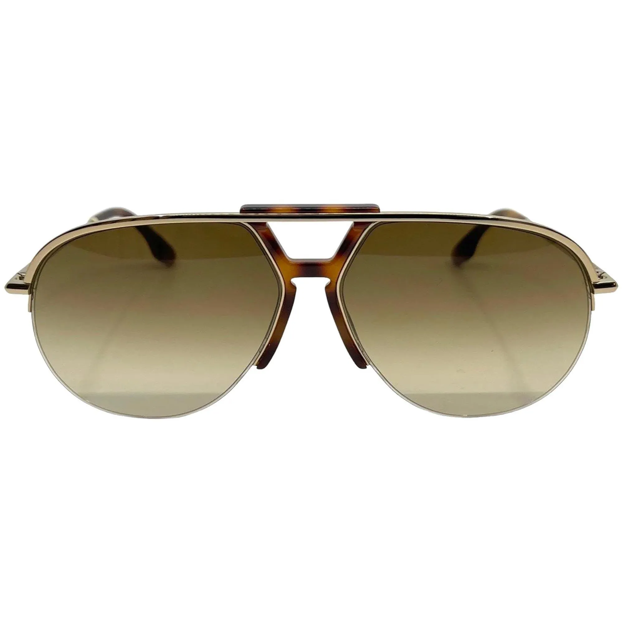 Victoria Beckham Women's Sunglasses - Brown Gradient Lens Aviator Frame | VB222S 702