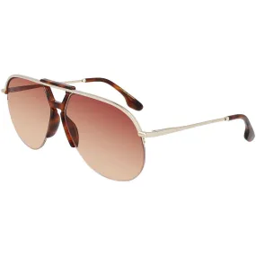 Victoria Beckham Women's Sunglasses - Wine Orange Lens Aviator Frame | VB222S 711