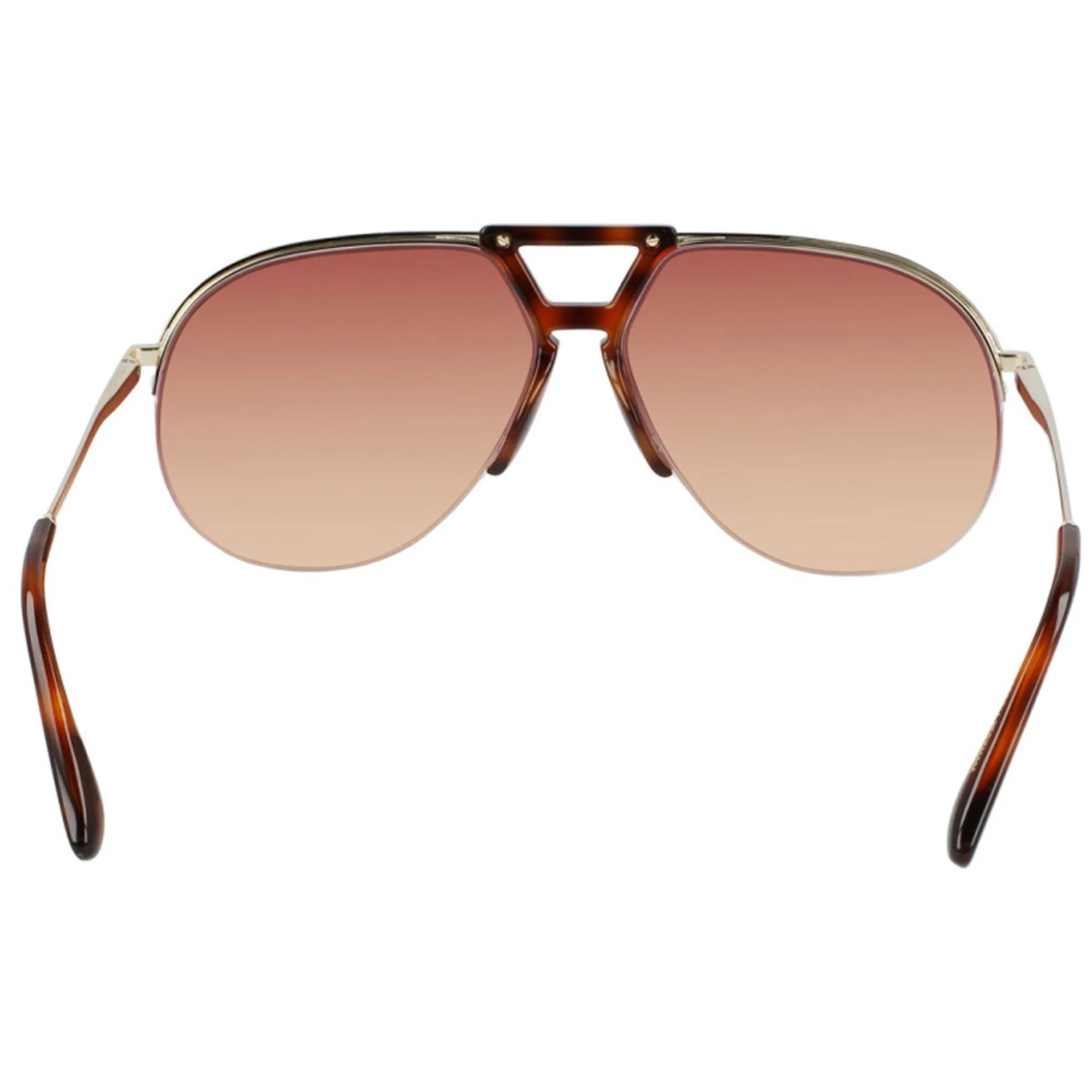Victoria Beckham Women's Sunglasses - Wine Orange Lens Aviator Frame | VB222S 711