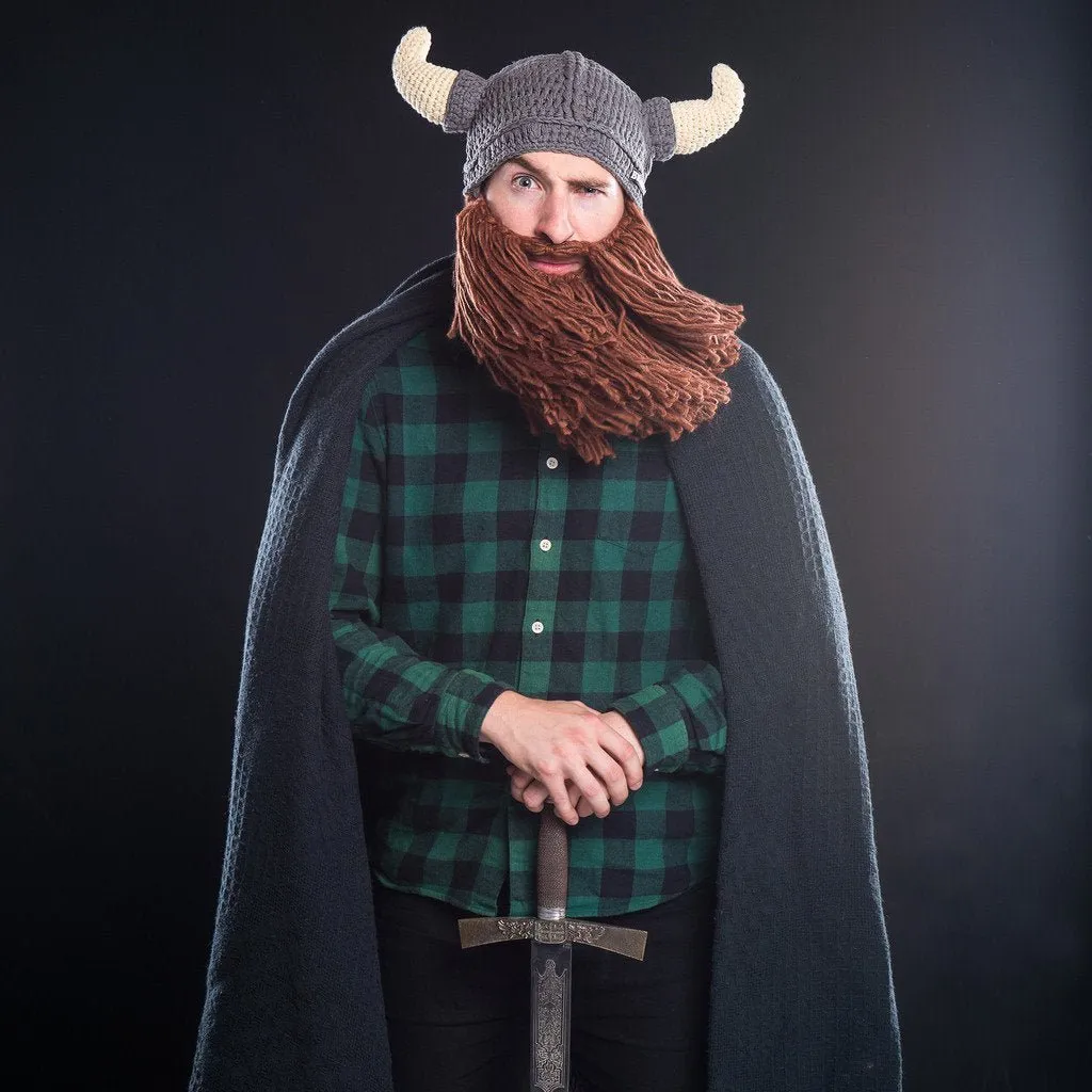 Viking Horn Bearded Hat