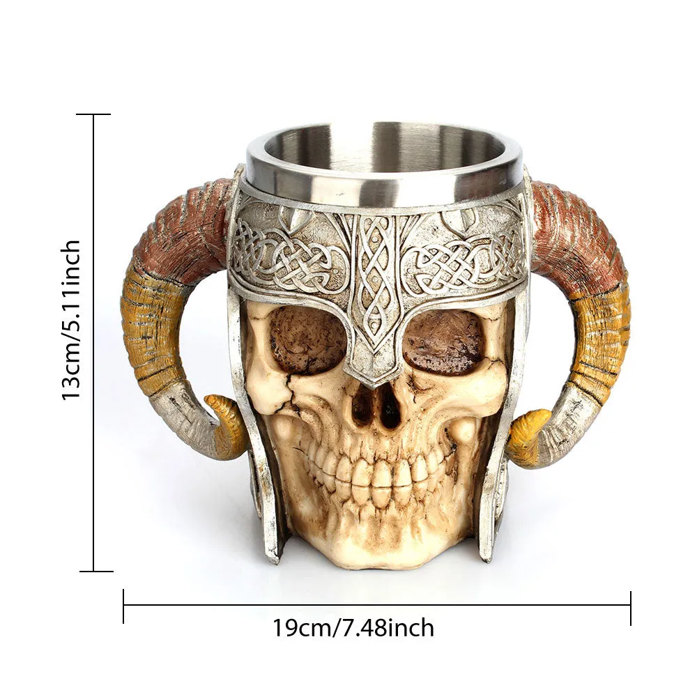 Viking Ram Horned Pit Lord Warrior Drinkware