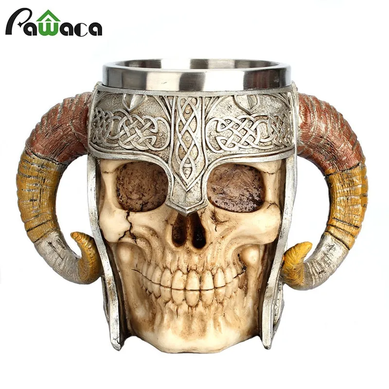 Viking Ram Horned Pit Lord Warrior Drinkware