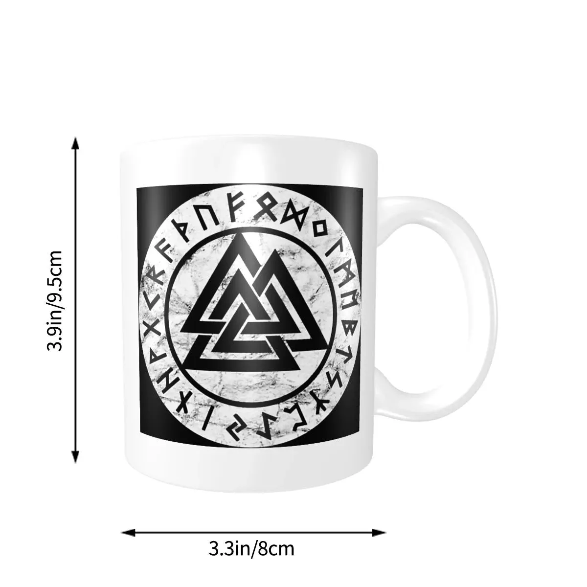 Viking Valknut Runes Ceramic Mug