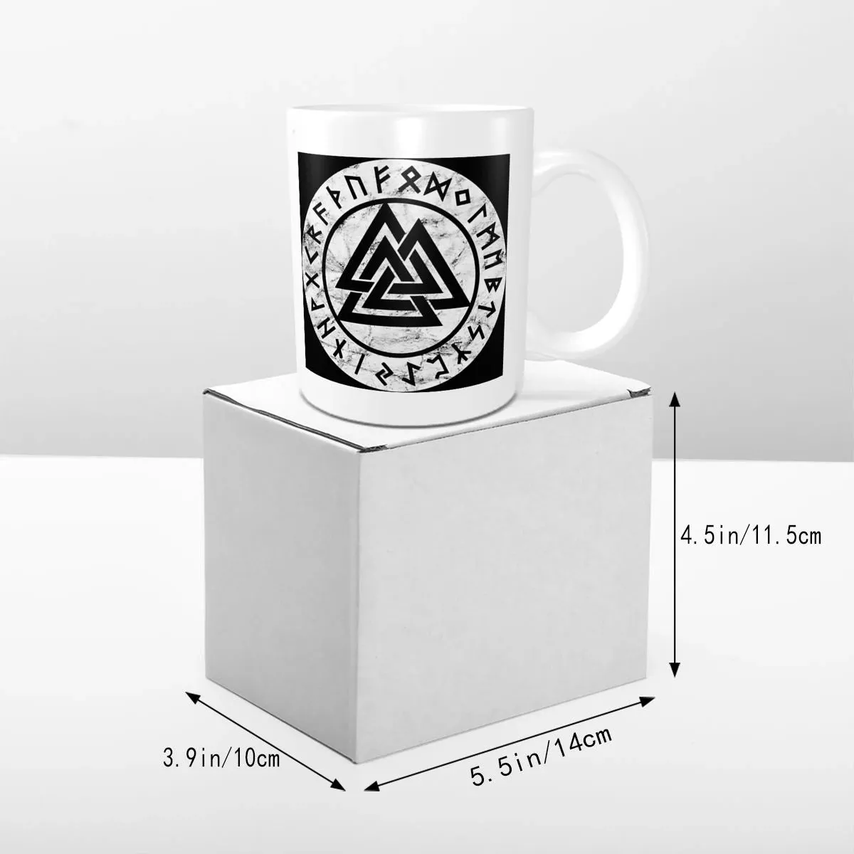 Viking Valknut Runes Ceramic Mug