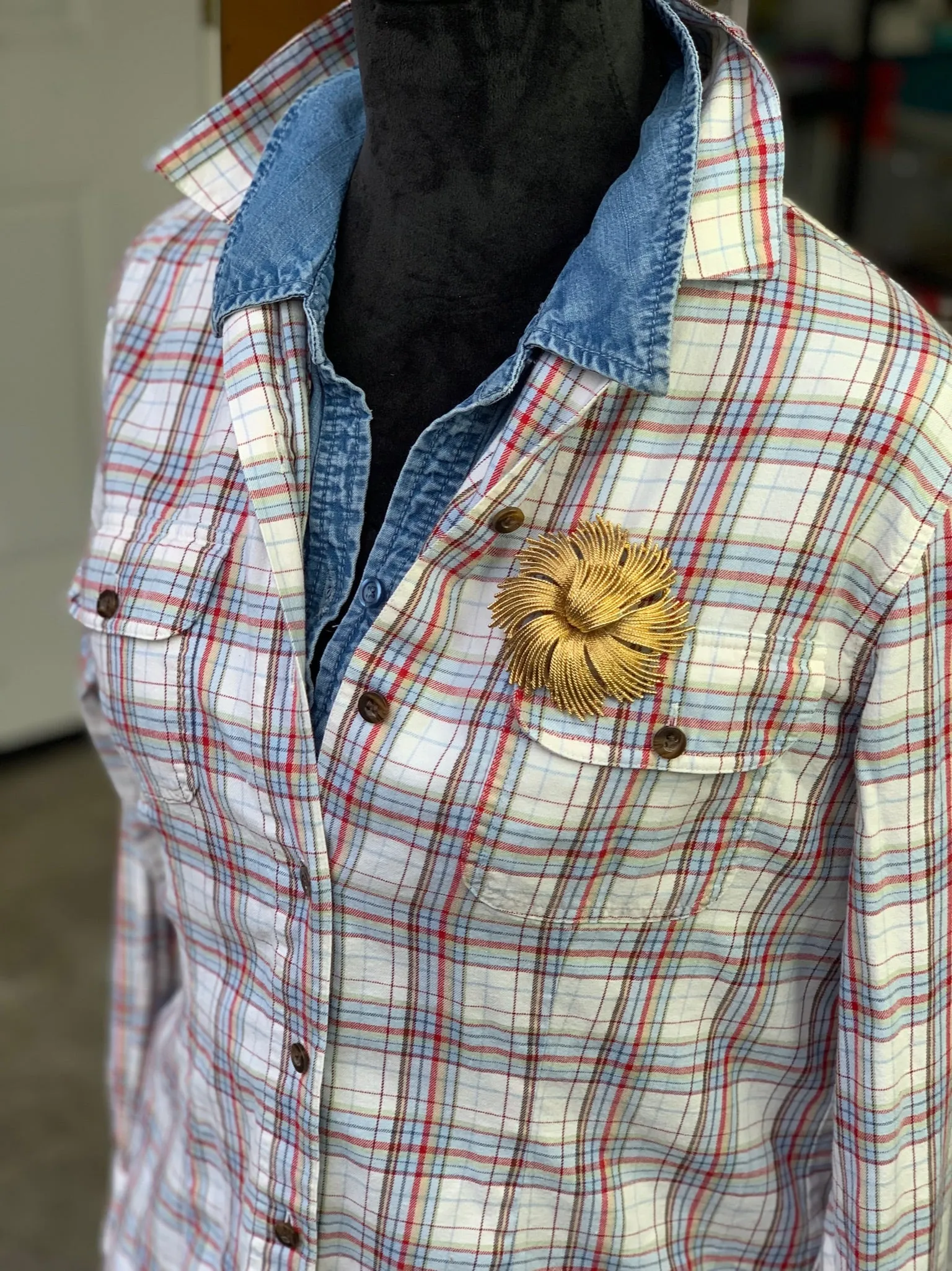 Vintage Crazy Horse Flannel Shirt